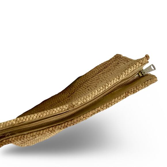 Vtg Mister Ernest Woven Straw Clutch - Picture 6 of 6